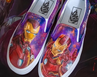 Custom Vans Iron Man Superhero Shoes