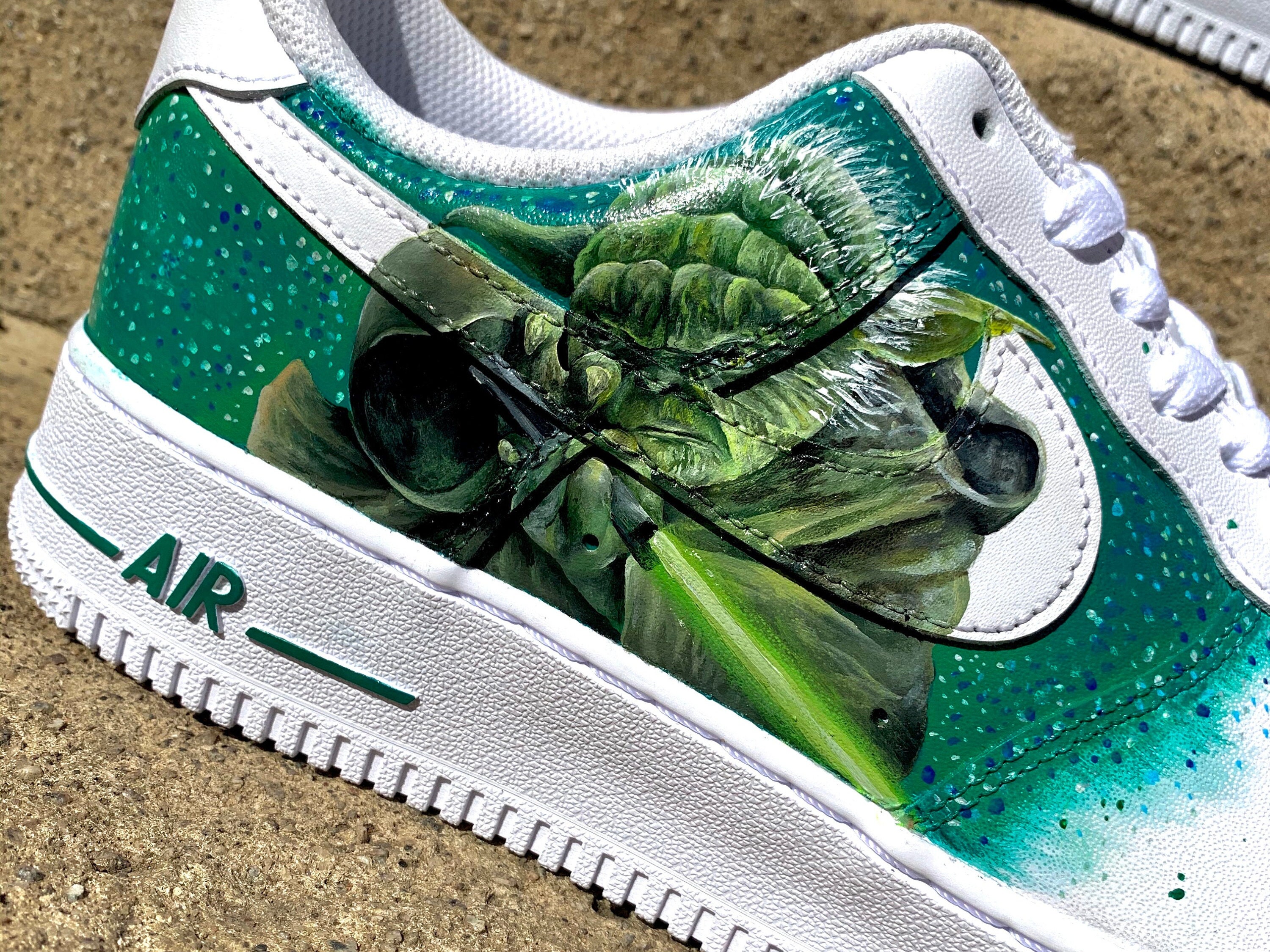 Custom Star Wars Air Force Hand Painted Yoda Boba Fett Darth 