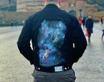 Hand Painted Custom Art Denim Jean Jacket