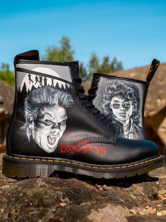 Custom Dr Martens Painted the Lost Boys | Vampire Cult