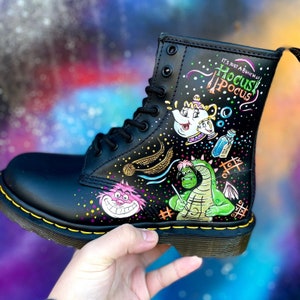 Custom Painted Dr Marten Graffiti Character Boots