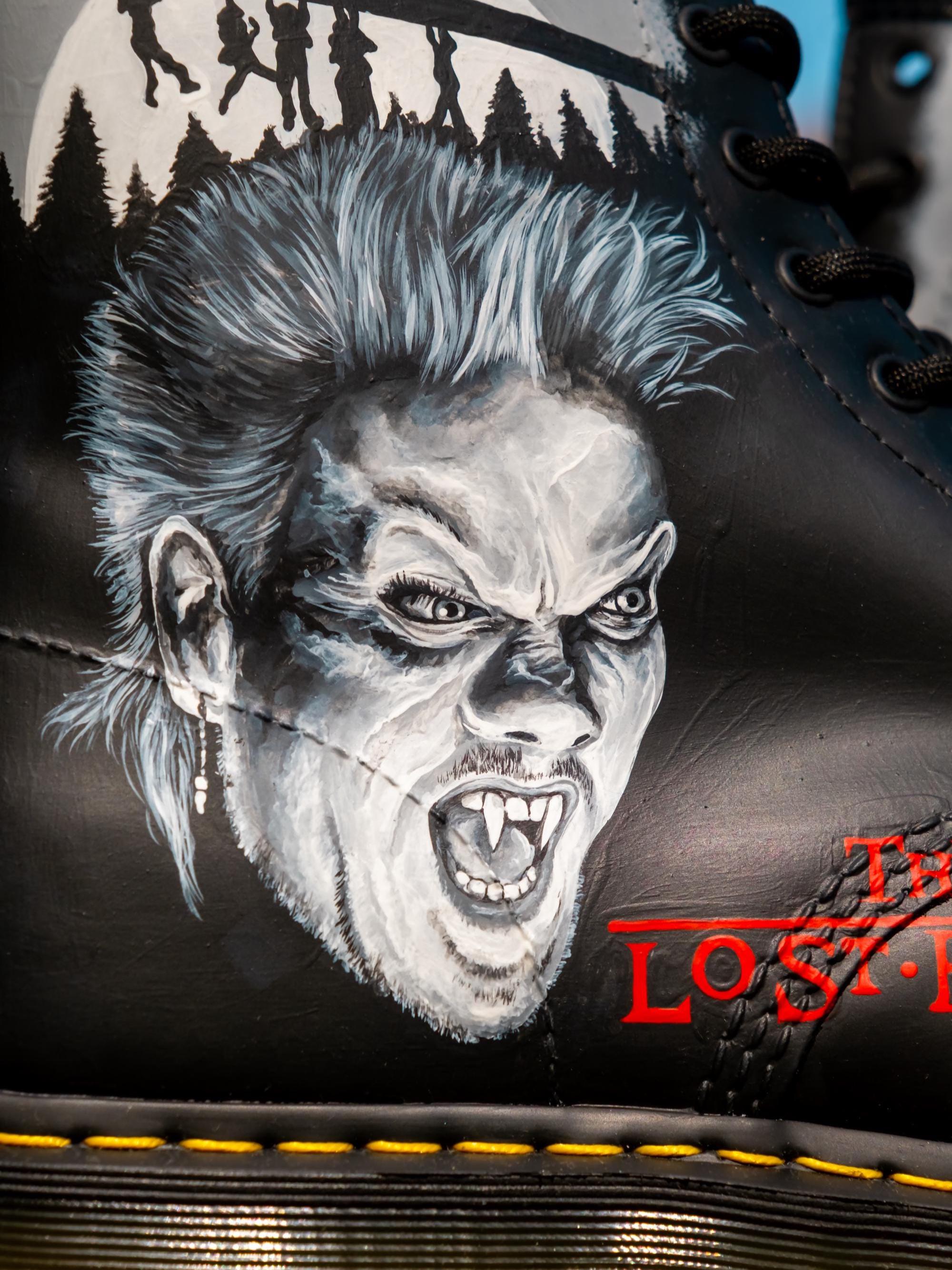 Custom Dr Martens Painted the Lost Boys | Vampire Cult