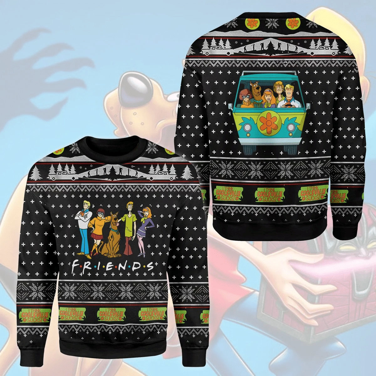 Discover Lustige Hundefreunde Weihnachten Scooby Doo 3D Pullover