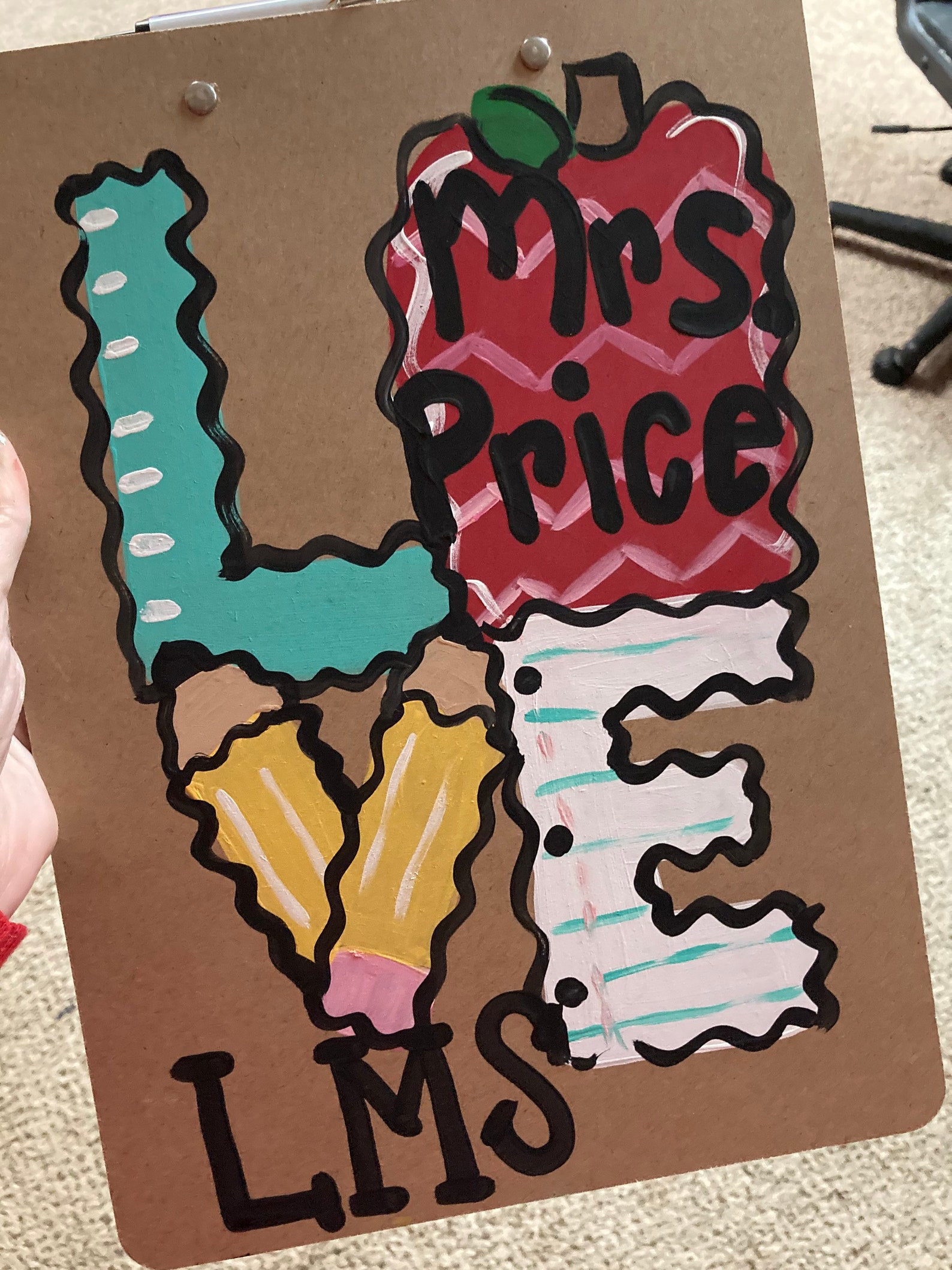 Custom Hand Painted Clipboard Etsy