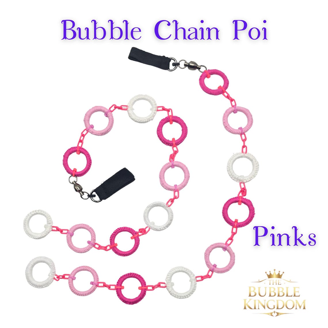 Handmade Bubble Chain Poi, Flow Toy, Circus Props, Juggling, Pink - Etsy