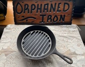 Unmarked Favorite 7 Skillet and aluminum broiler.
