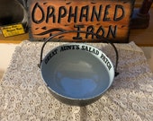 RARE Cast Iron Salad Bowl Made In England