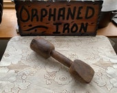 RARE Wooden Foundry Tool for Packing Skillet Molds