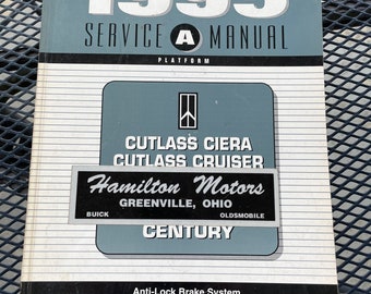 1995 Oldsmobile Anti-Lock Brake Service Cutlass Ciera Cruiser Shop Manual Supplement