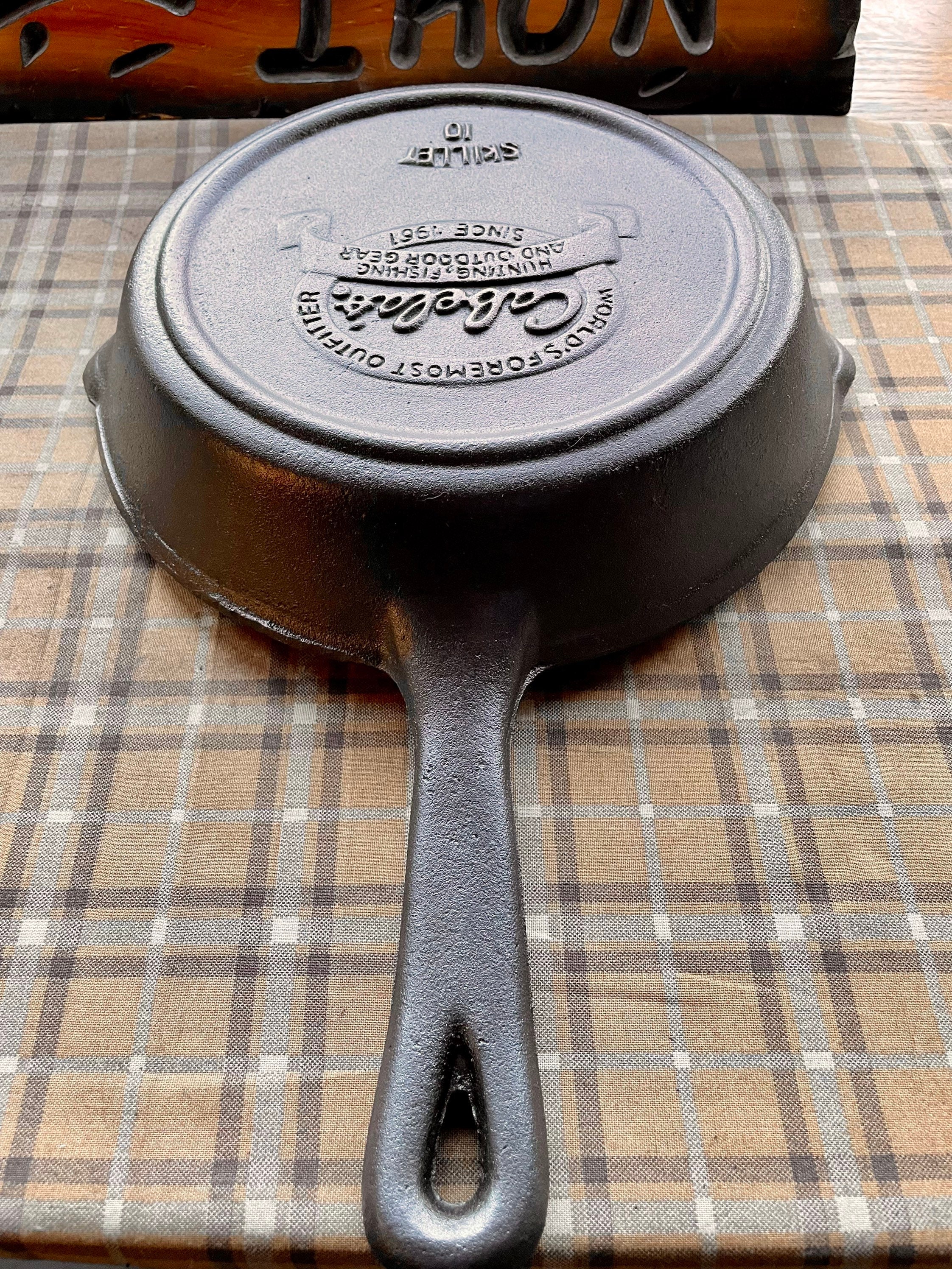 Cabela’s 16 Cast Iron Camp Skillet - Nice! Sits Flat!