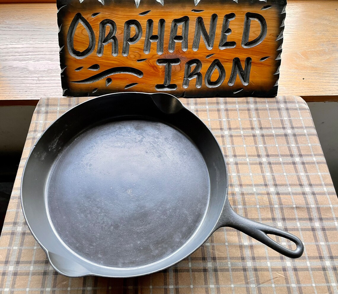 Rare Wapak 12 Block Logo Cast Iron Skillet Etsy