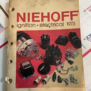 1973 Niehoff Ignition Electrical Service Guide Shop Manual