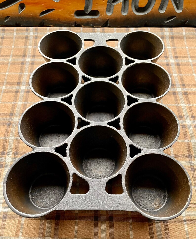 Rare Pregriswold Erie Cast Iron Muffin/popover Pan Etsy