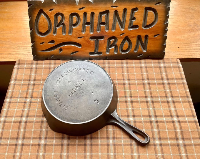 Rare Sidney Hollow Ware 7 Cast Iron Skillet Etsy