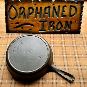 Pre-Griswold #7 Erie Cast Iron Skillet
