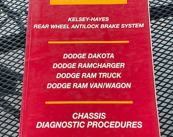 1989-1997 Chrysler Dodge Rear Wheel Antilock Brake Service Manual