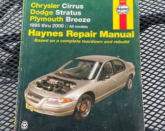 Haynes 1995-2000 Chrysler Cirrus Dodge Stratus Plymouth Breeze Repair Service Shop Manual