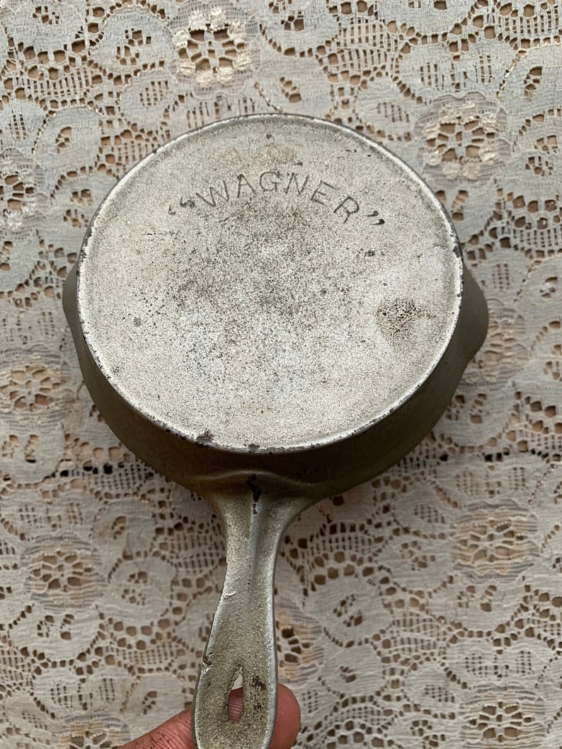 Wagner Ware Nickel Plated Toy Skillet Etsy