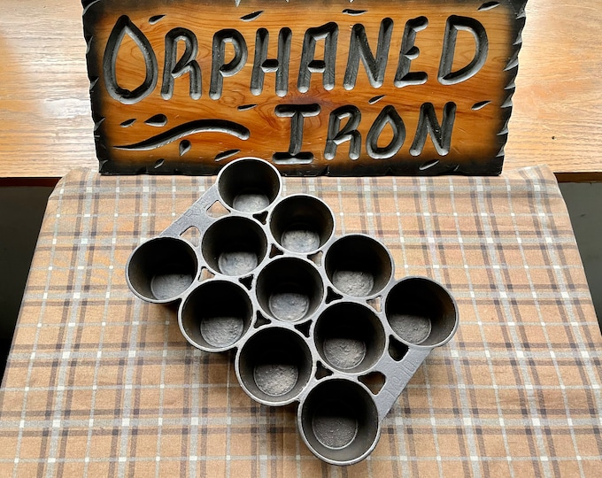 Rare Pregriswold Erie Cast Iron Muffin/popover Pan Etsy