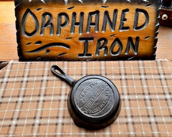 Rare! Martin #3 Hamburger Logo “Monday Morning” Cast Iron Skillet