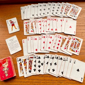 Vintage Miniature Playing Card Deck