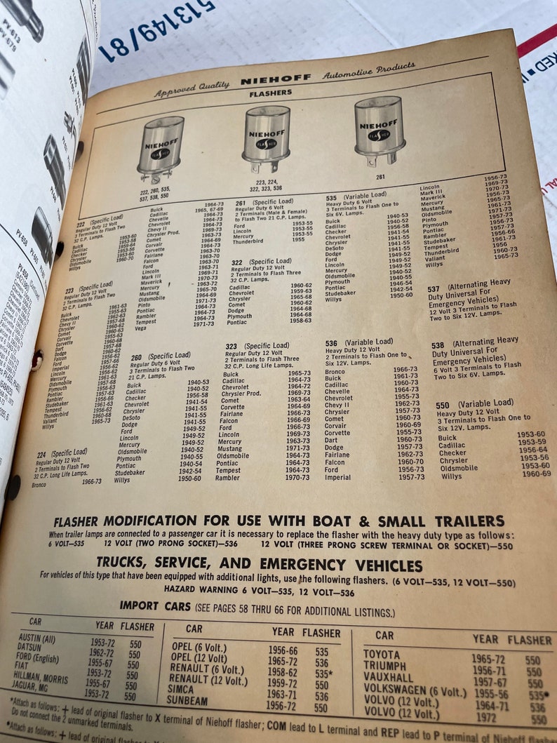 1973 Niehoff Ignition Electrical Service Guide Shop Manual Etsy