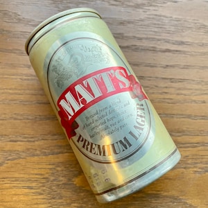 Vintage Matt’s Premium Lager Beer Can