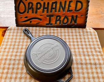 LIMITED EDITION! Orphaned Iron Logo #8 Lodge Cast Iron Skillet