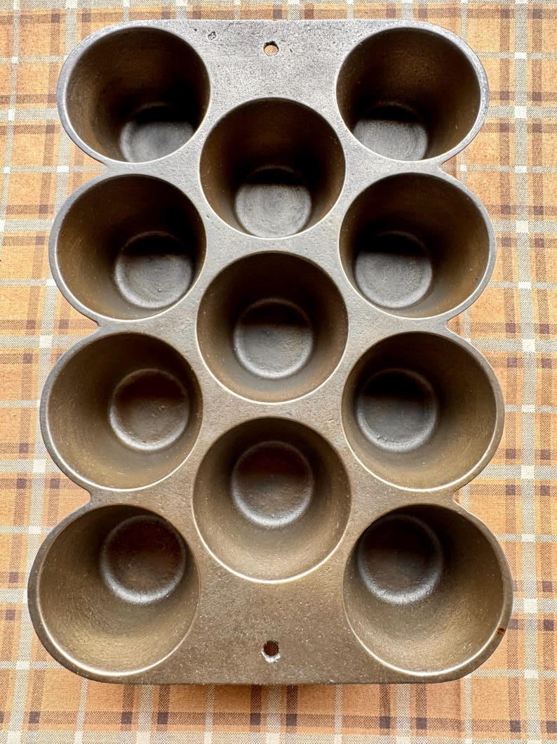 Rare! Wagner Ware Popover Muffin Cast Iron Pan - Etsy