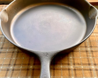 Rare Near Mint 12 Wagner Milled Bottom Cast Iron Skillet 13 Inch