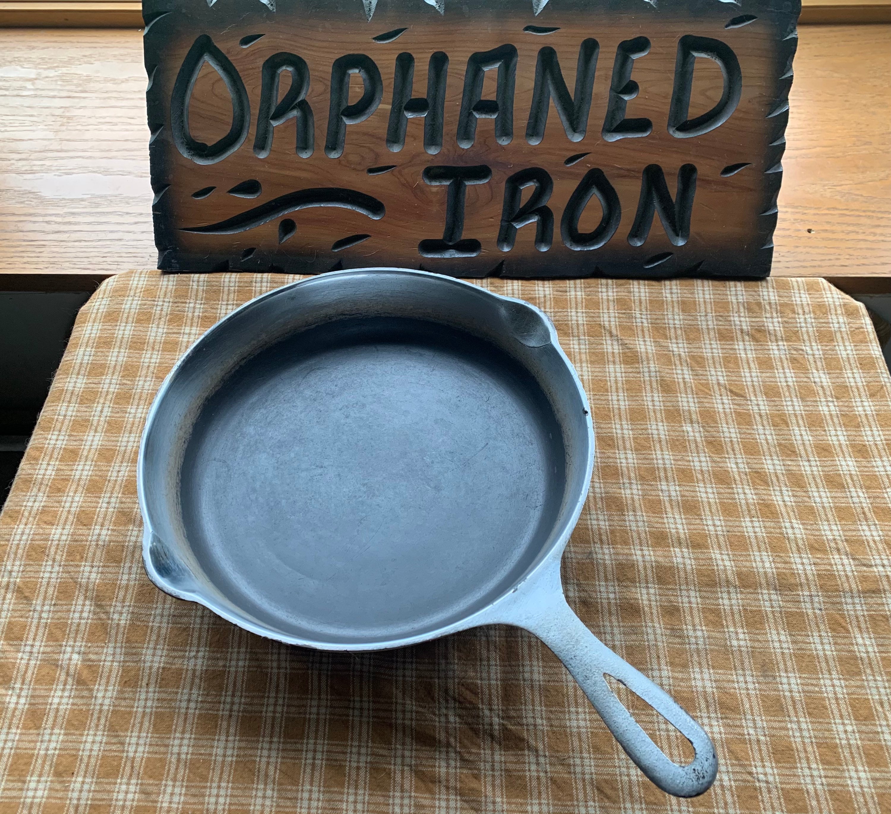 Rare Detroit 8 Nickel Plated Cast Iron Skillet Etsy
