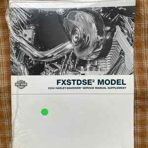 NOS 2004 Harley Davidson Deuce Screamin Eagle Service Manual Supplement
