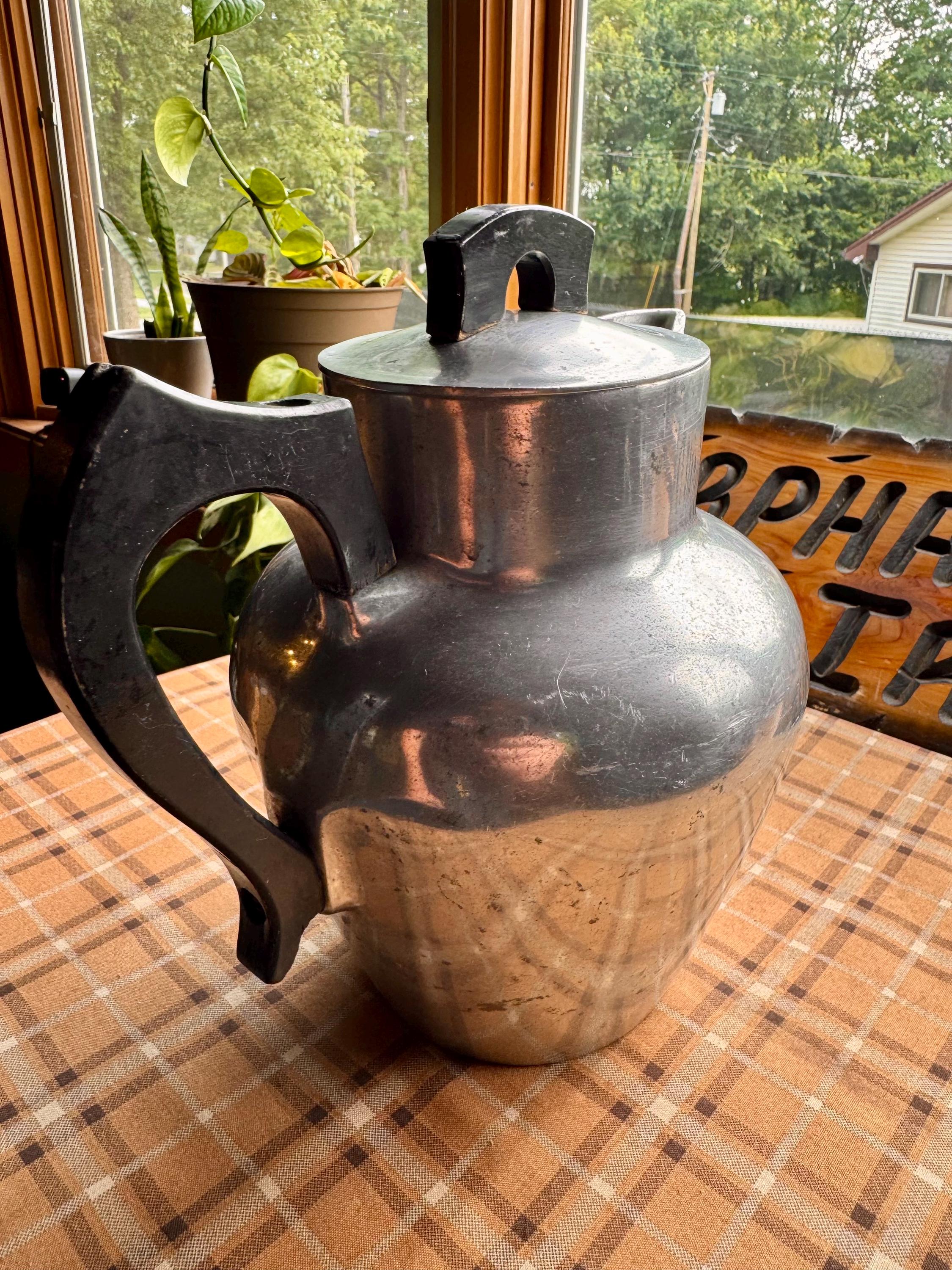 Rare! Wagner Ware Aluminum Coffee Pot Pitcher - Etsy