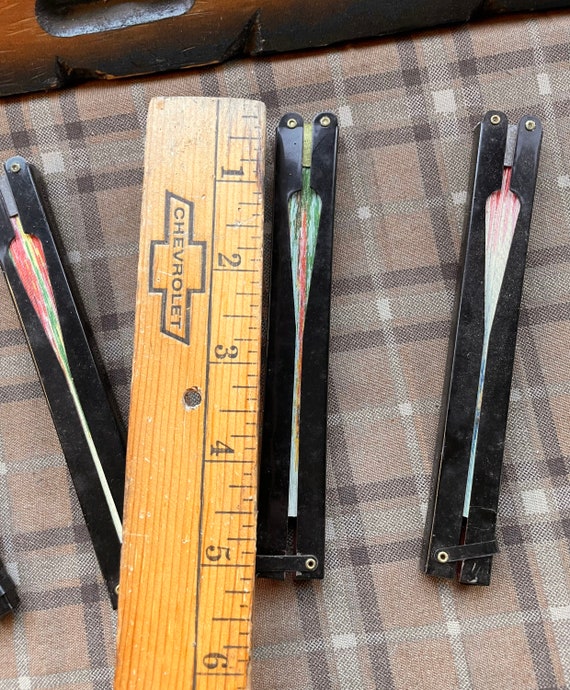 Four Vintage Oriental Hand Fans Gem