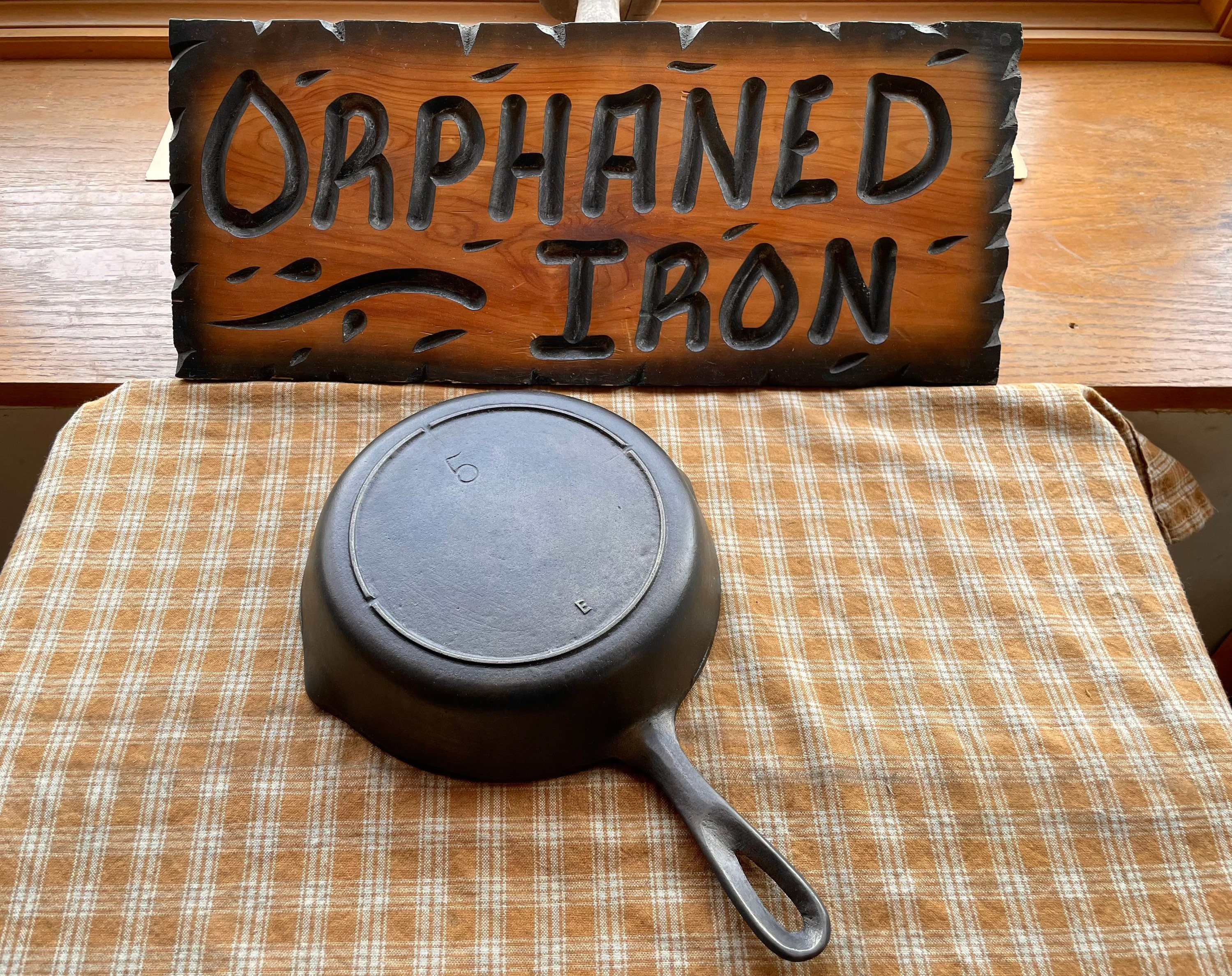 Vintage Lodge #5 Cast Iron Skillet With Molders Mark - Etsy