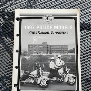 1997 Harley Davidson Police Model Parts Catalog