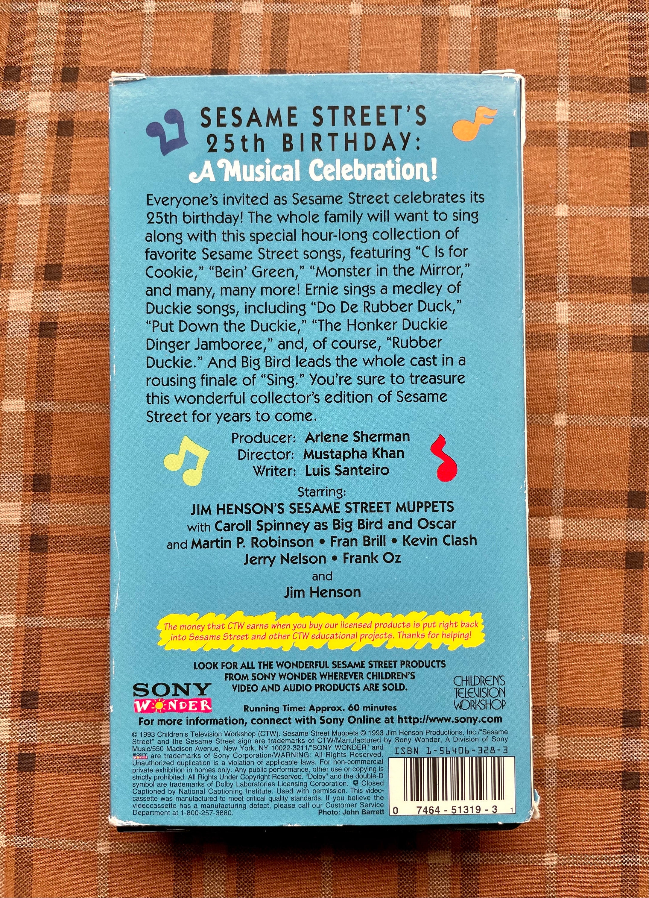 Sesame Street 25 Year Musical Celebration VHS Sony Wonder - Etsy, image size:2169x3000
