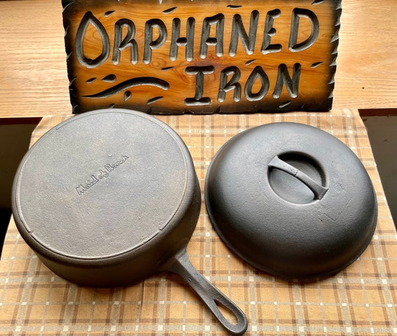 New in our  shop, a covered deep skillet historically known as