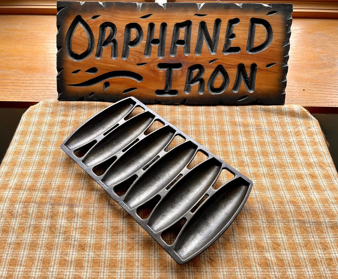 Vintage Cast Iron French Roll Pan Etsy