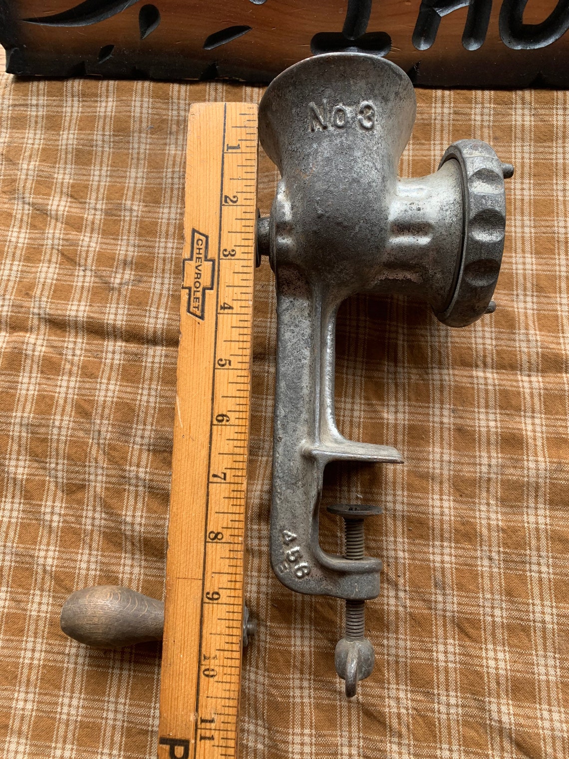 Griswold Cast Iron Meat Grinder Etsy