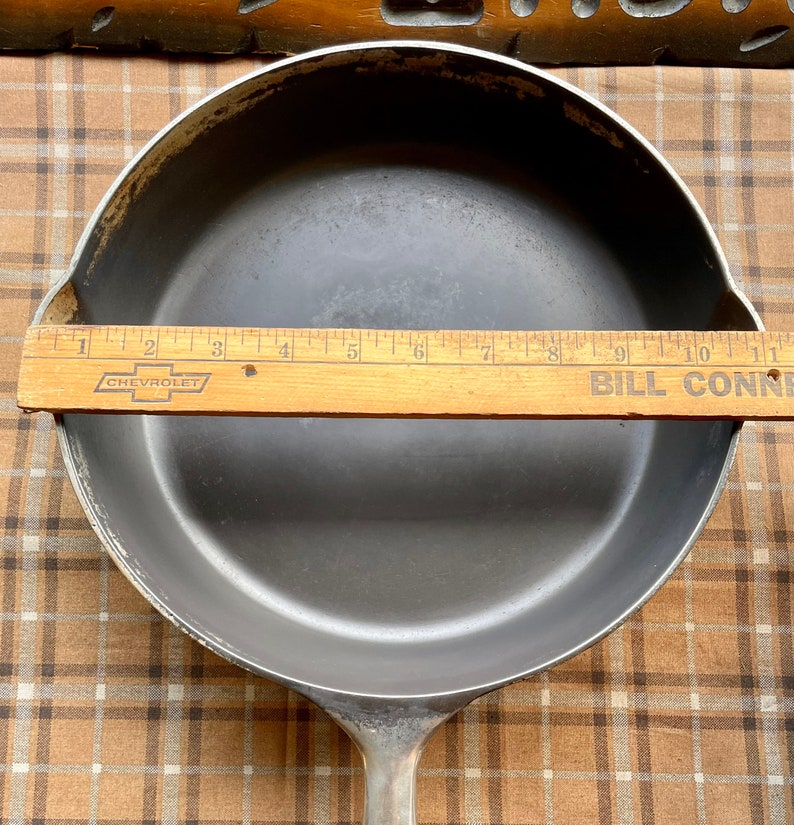 Rare Pregriswold Erie 8 Nickel Plated Cast Iron Skillet Etsy