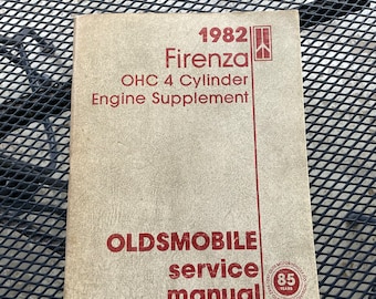 1982 Oldsmobile Firenza Service Shop Manual