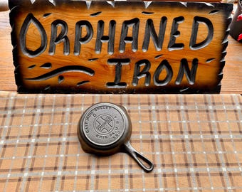 Rare! Griswold #0 Large Block Logo Cast Iron Skillet