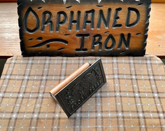New! Pig Design Cast Iron Meat Bacon Press