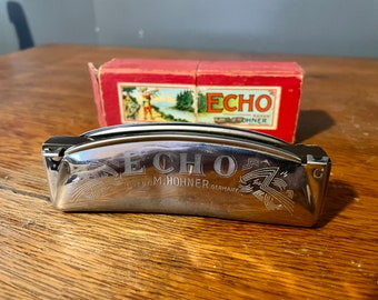 Vintage Hohner Echo Harmonica Germany