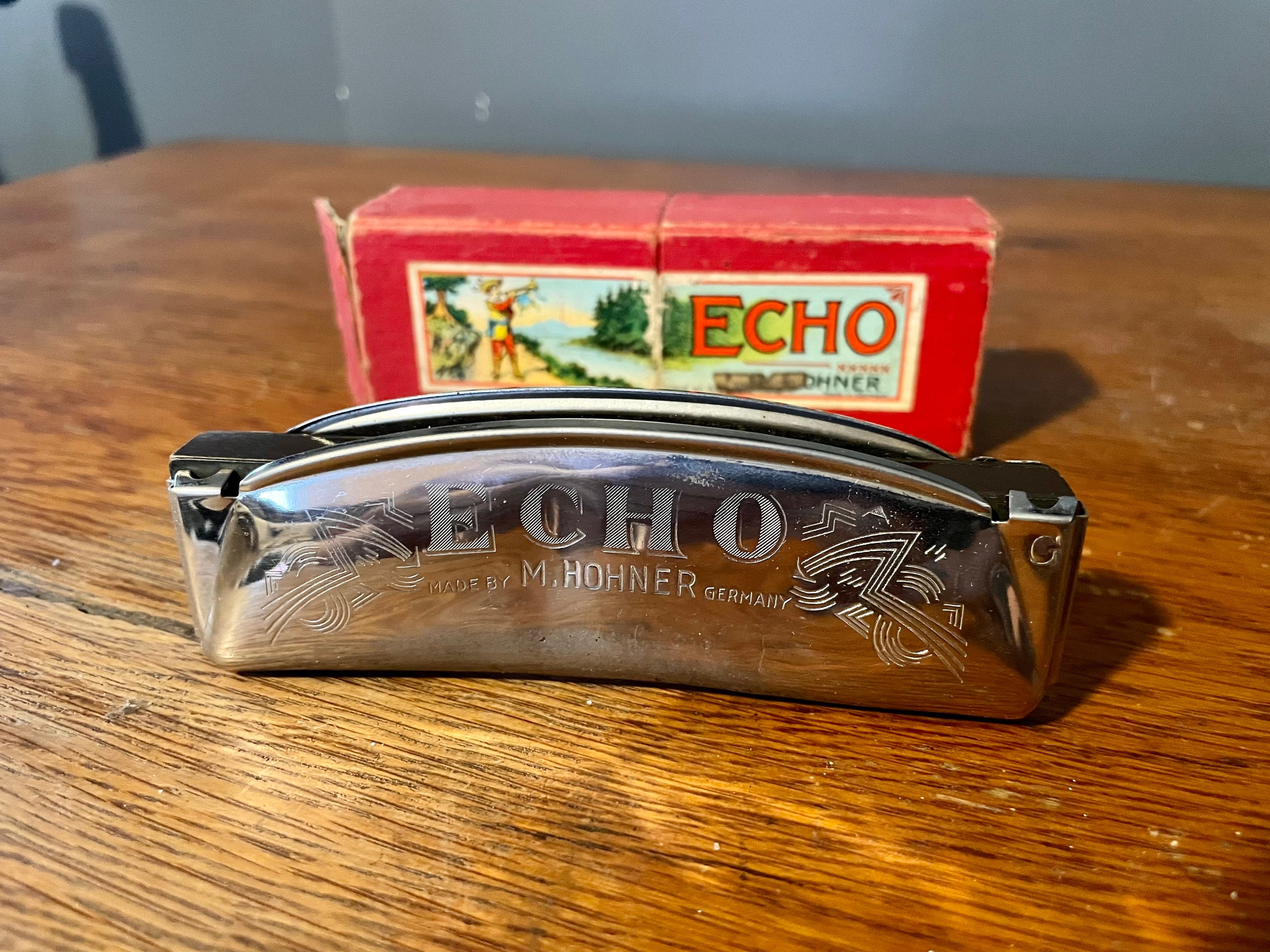 Harmonica HOHNER Musique Germany Art populaire 30'S / Instrument de musique  / décoration vintage rétro chic /Harmonica modèle ECHO -  France