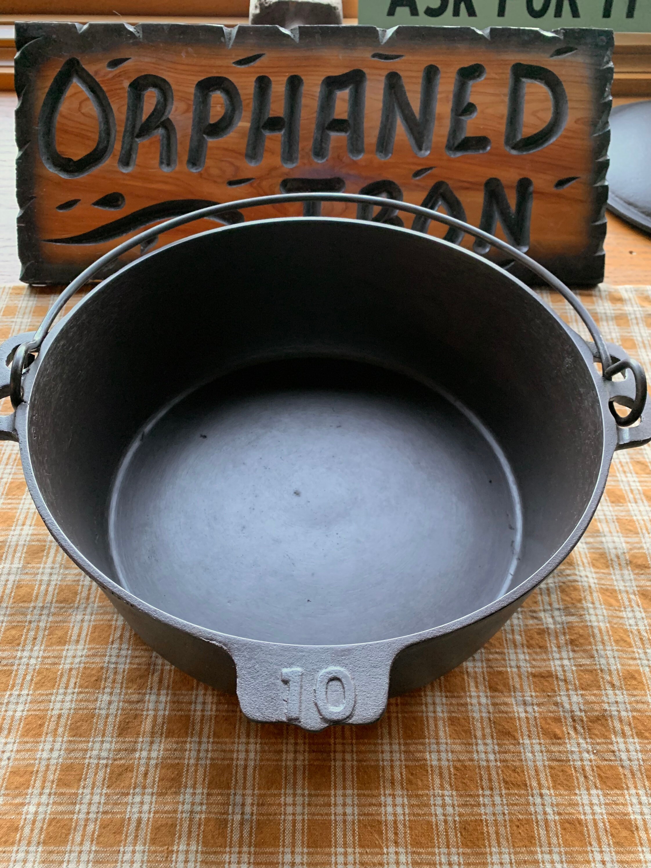 Rare 1800s Gatemarked 10 Cast Iron Dutch Oven Etsy