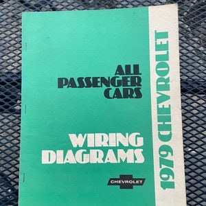 1979 Chevy Chevrolet Passenger Cars Wiring Diagram Shop Service Manual