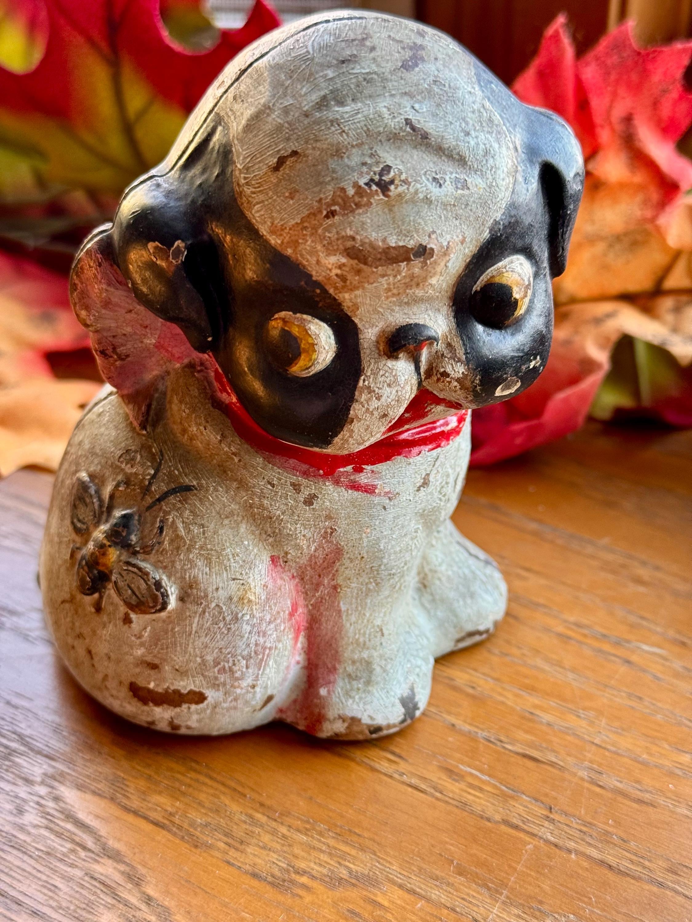 Hubley Cast Iron Pup and Bee Penny Bank - Etsy