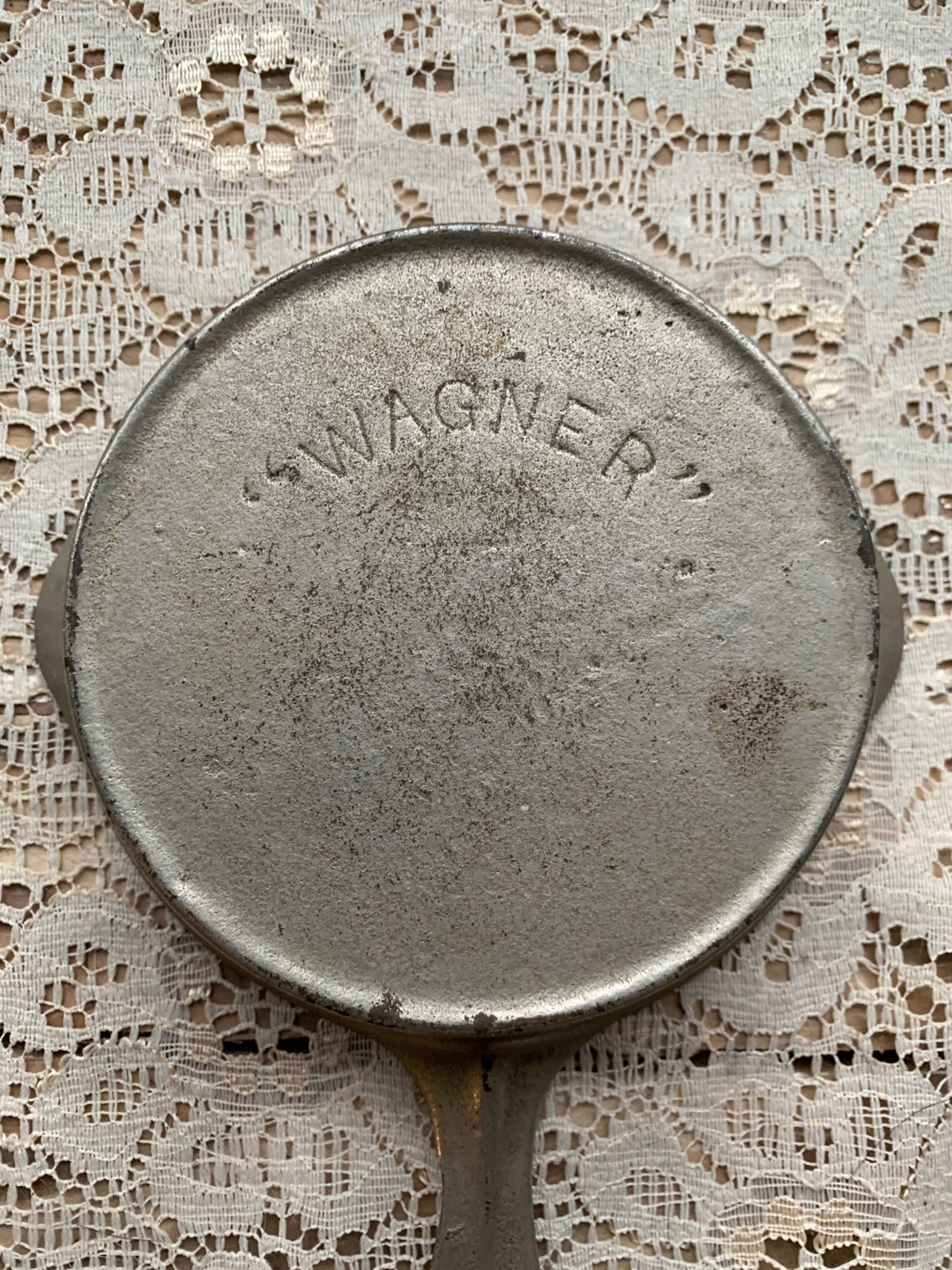 Wagner Ware Nickel Plated Toy Skillet Etsy